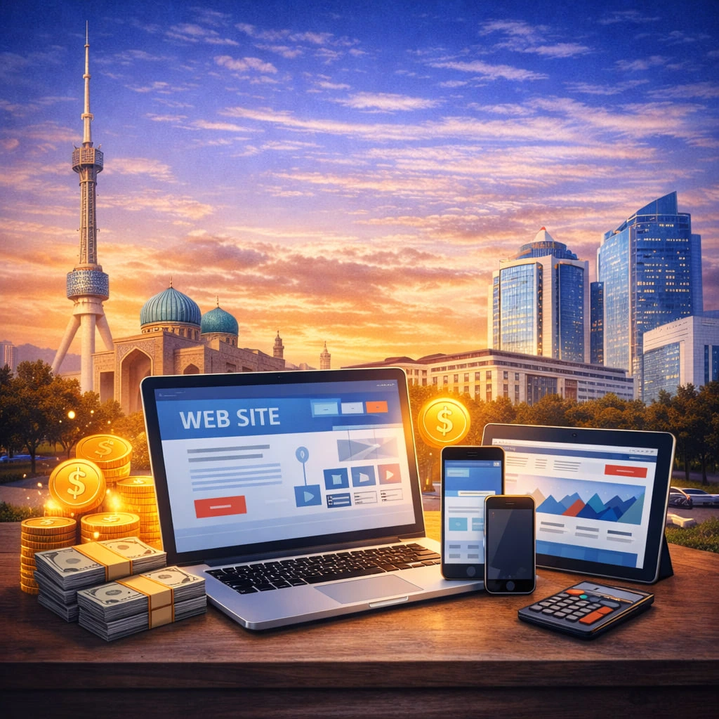 Сколько стоит создание сайта в Ташкенте в 2026 году? Цены и этапы